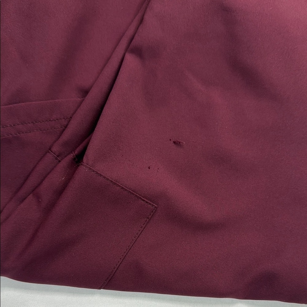 Red Tapered Joggers with Adjustable Waist - Picture 3 of 8